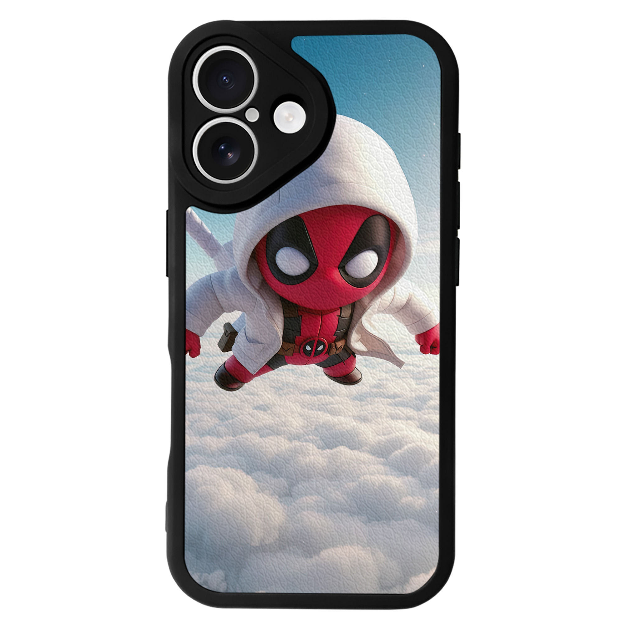 （画像用） Deadpool デッドプール 【iPhone 16シリーズ対応】シリコンスマホケース（レザー調） 材質：シリコン